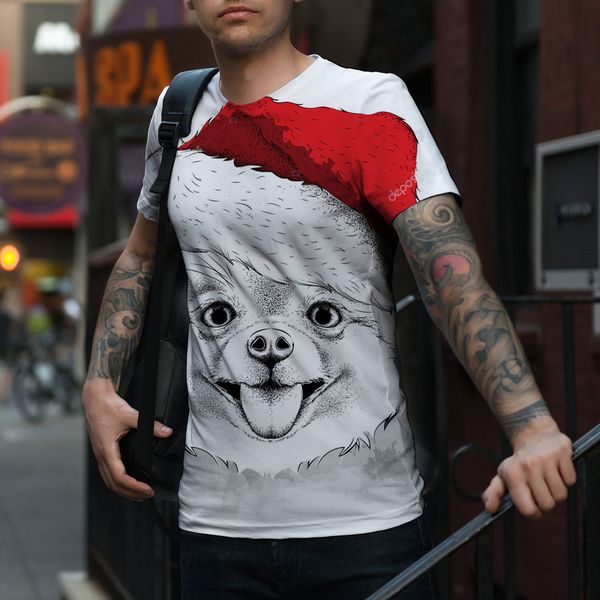 men's cool christmas antlers cute dogs 3d printing fashion christmas short sleeve breathable daily street shooting party travel holiday, White;black
men's cool christmas antlers cute dogs 3d printing fashion christmas short sleeve breathable daily street shooting party travel holiday, White;black