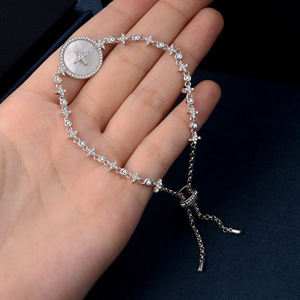 design jewelry 2021 new star white fritillaria bracelet adjustable qixi gift net red for girlfriend, Black
design jewelry 2021 new star white fritillaria bracelet adjustable qixi gift net red for girlfriend, Black