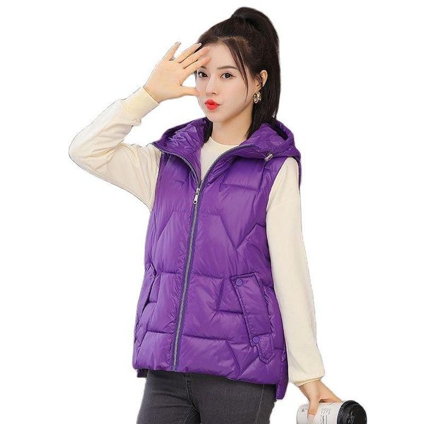 women's vests lisyrhjh autumn winter solid loose vest glossy stand collar short jacket cotton padded warm waistcoat, Black;white
women's vests lisyrhjh autumn winter solid loose vest glossy stand collar short jacket cotton padded warm waistcoat, Black;white