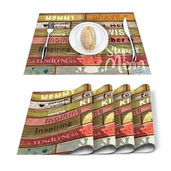 table runner 4/6pcs mothers day love retro wooden kitchen placemat set dining mats cotton linen pad bowl cup mat home decor
table runner 4/6pcs mothers day love retro wooden kitchen placemat set dining mats cotton linen pad bowl cup mat home decor
