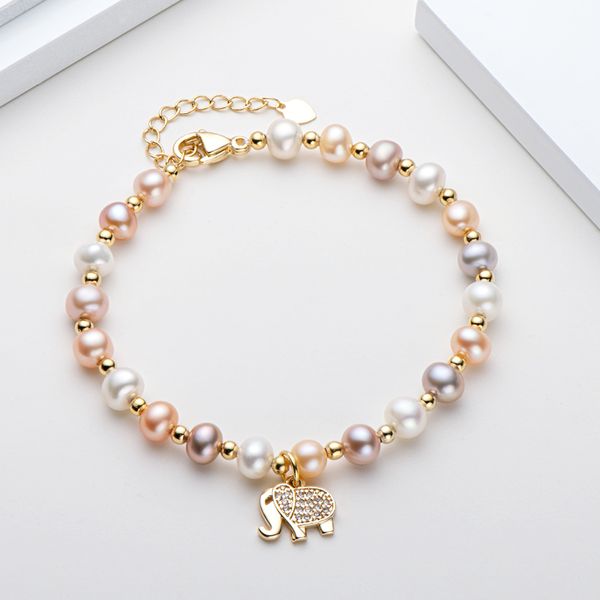 lnngy 14k gold filled bracelet 4.5-6.5mm natural freshwater oval pearl lovely elephant charm bracelet women wedding jewelry giftbracelets, Golden;silver
lnngy 14k gold filled bracelet 4.5-6.5mm natural freshwater oval pearl lovely elephant charm bracelet women wedding jewelry giftbracelets, Golden;silver