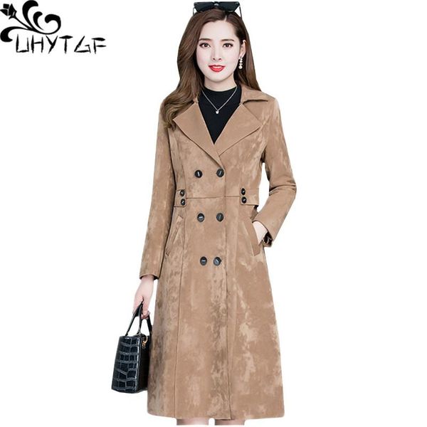 women's trench coats uhytgf windbreaker women quality suede autumn winter coat fashion double breasted casual slim long 4xl plus size 7, Tan;black
women's trench coats uhytgf windbreaker women quality suede autumn winter coat fashion double breasted casual slim long 4xl plus size 7, Tan;black
