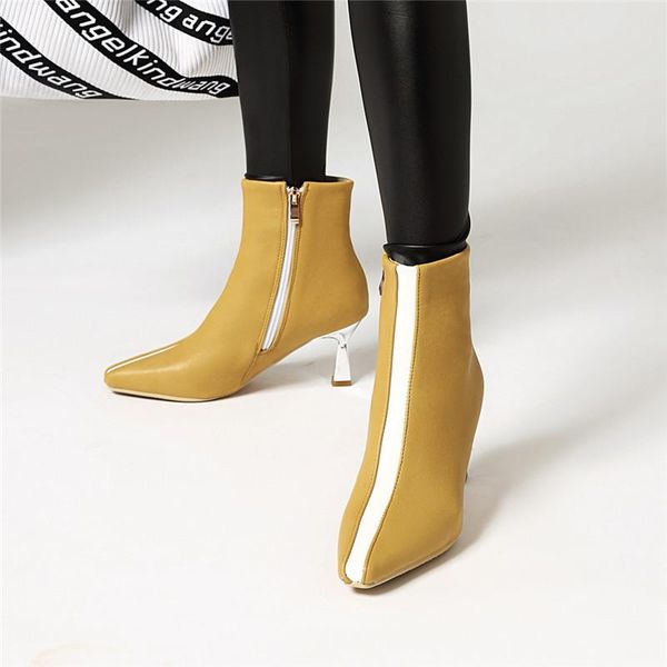 boots ymechic 2021 arrival european trendy strange high heels womens blue yellow pointed toe ankle ladies party shoes, Black
boots ymechic 2021 arrival european trendy strange high heels womens blue yellow pointed toe ankle ladies party shoes, Black