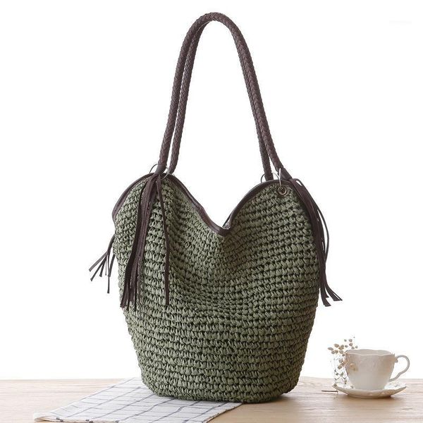 evening bags fashion straw shoulder women simple weaving tassel bucket handbag women's large capacity beach female casual tote1
evening bags fashion straw shoulder women simple weaving tassel bucket handbag women's large capacity beach female casual tote1