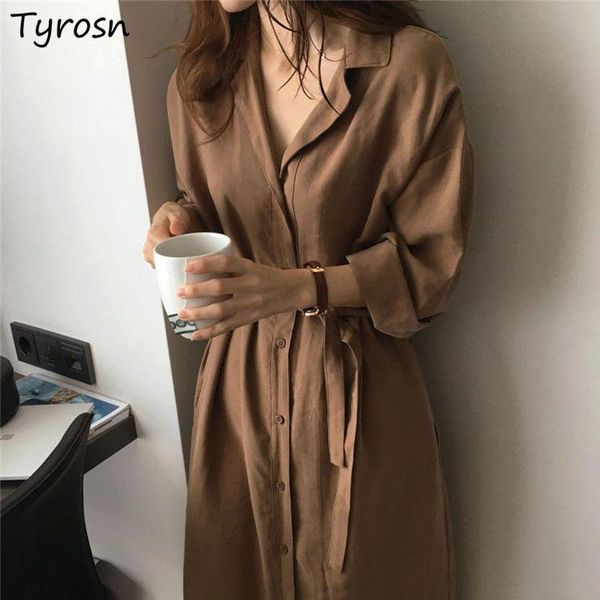 casual dresses long sleeve women solid turn-down collar single breasted harajuku all-match fashionable leisure elegant mid-calf chic, Black;gray
casual dresses long sleeve women solid turn-down collar single breasted harajuku all-match fashionable leisure elegant mid-calf chic, Black;gray