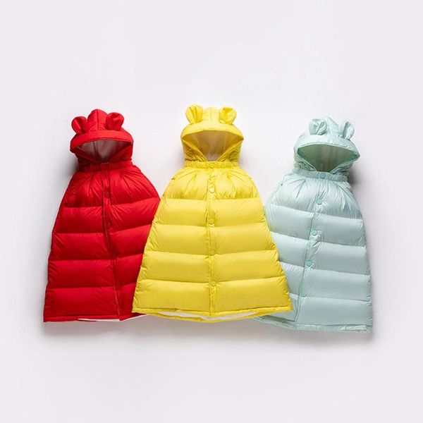 down coat winter children baby girls duck cape hooded windproof jackets boys thick interesting lovely cloaks kids outerwear, Blue;gray
down coat winter children baby girls duck cape hooded windproof jackets boys thick interesting lovely cloaks kids outerwear, Blue;gray