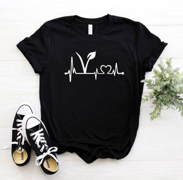 vegetarian vegan heartbeat funny graphic women tshirt fashion casual cotton o neck plus size female shirt short sleeve tees women's t-s, White
vegetarian vegan heartbeat funny graphic women tshirt fashion casual cotton o neck plus size female shirt short sleeve tees women's t-s, White
