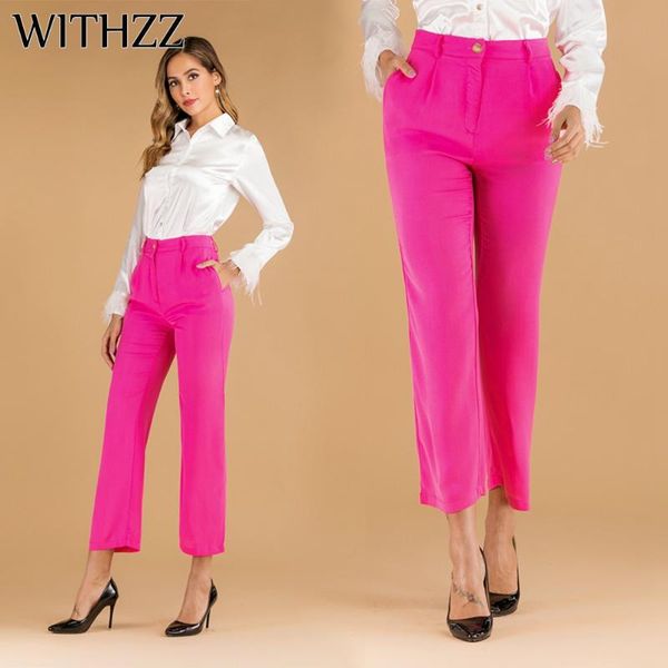 women's pants & capris withzz spring summer office lady casual slim solid color straight trousers, Black;white
women's pants & capris withzz spring summer office lady casual slim solid color straight trousers, Black;white