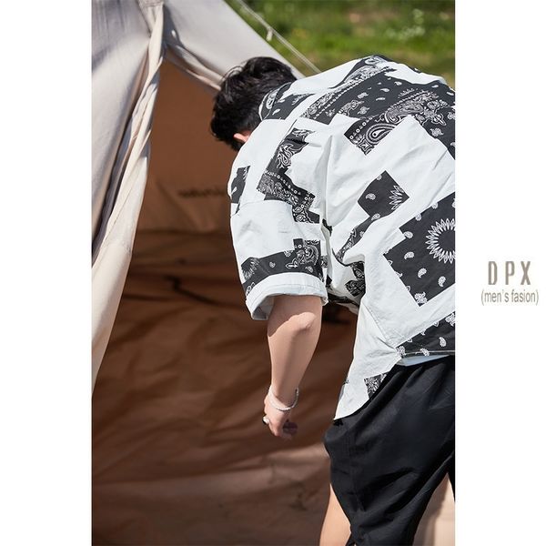 horizon men's summer short floral shirt short casual splicing half sleeve shirt holiday top, White;black
horizon men's summer short floral shirt short casual splicing half sleeve shirt holiday top, White;black