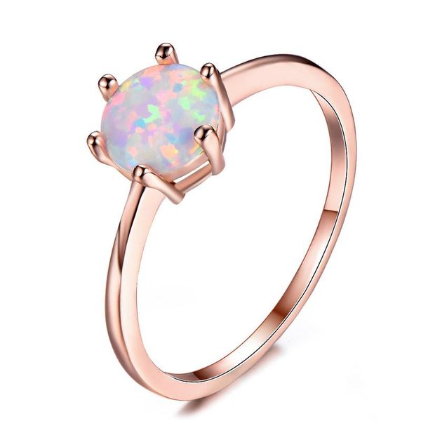 wedding rings simple fashion round stone ring white fire opal engagement charm rose gold color for women minimalist jewelry, Slivery;golden
wedding rings simple fashion round stone ring white fire opal engagement charm rose gold color for women minimalist jewelry, Slivery;golden