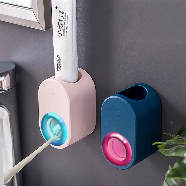 automatic toothpaste dispenser toothbrush holder wall mount dust-proof squeezers rack bathroom accessories set bath accessory
automatic toothpaste dispenser toothbrush holder wall mount dust-proof squeezers rack bathroom accessories set bath accessory