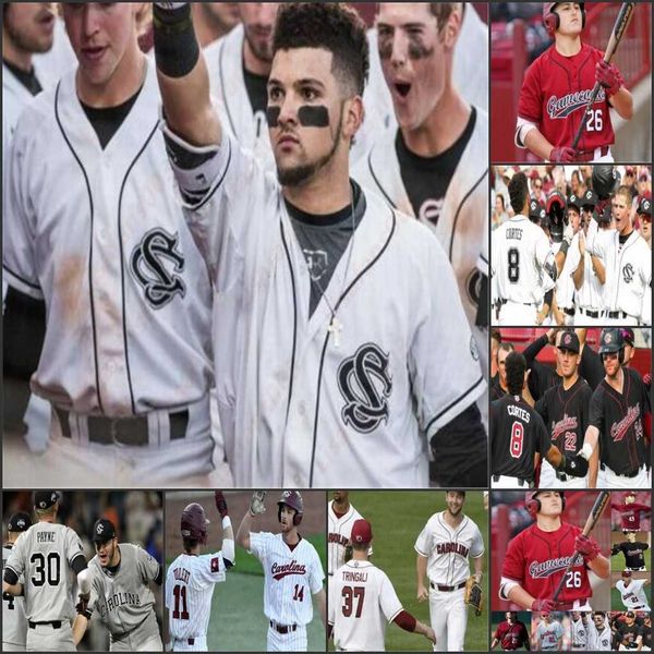 custom south carolina baseball stitched jersey personalized mens women youth any name number tj hopkins jacob olson reid morgan, Black
custom south carolina baseball stitched jersey personalized mens women youth any name number tj hopkins jacob olson reid morgan, Black