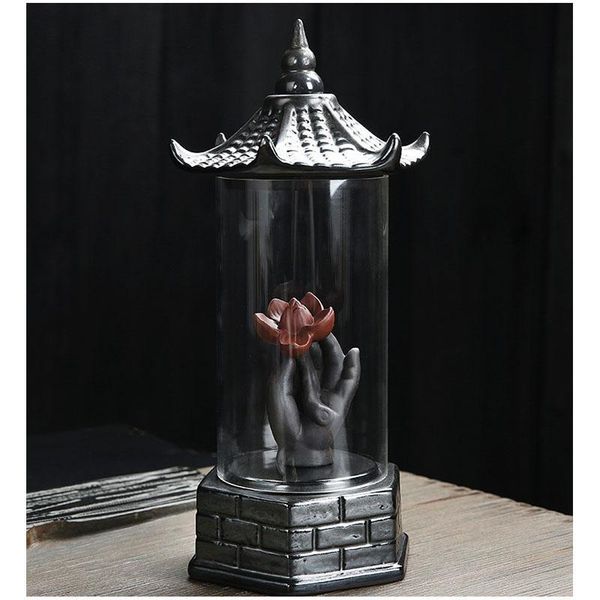 fragrance lamps pagoda shape backflow incense burner ceramic smoke waterfall lotus buddha hand furnace aroma tower holder home decor
fragrance lamps pagoda shape backflow incense burner ceramic smoke waterfall lotus buddha hand furnace aroma tower holder home decor