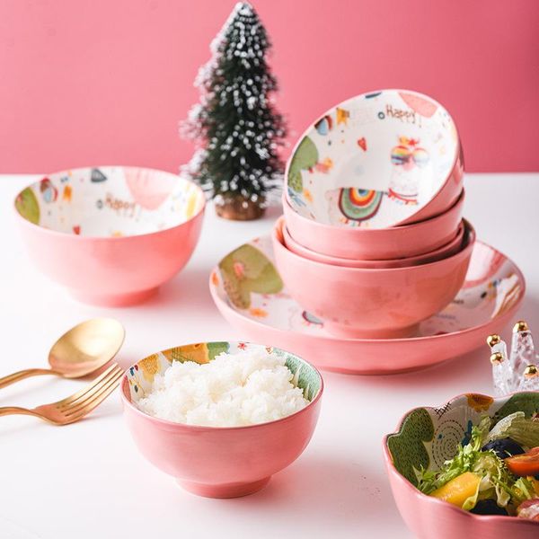 dinnerware sets creative cartoon christmas ceramic bowl tableware household baking plate soup salad personalized dishes set
dinnerware sets creative cartoon christmas ceramic bowl tableware household baking plate soup salad personalized dishes set