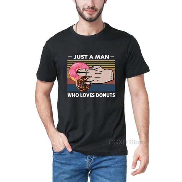 men's t-shirts just a man who loves donuts funny sarcasm sport 100% cotton t-shirt tees shirt humor gift womens streetwear, White;black
men's t-shirts just a man who loves donuts funny sarcasm sport 100% cotton t-shirt tees shirt humor gift womens streetwear, White;black