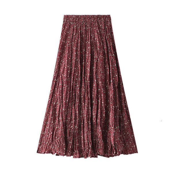 skirts pleated women spring and summer adjustable-waist mid-calf a-line floral print lady long skirt hakb, Black
skirts pleated women spring and summer adjustable-waist mid-calf a-line floral print lady long skirt hakb, Black