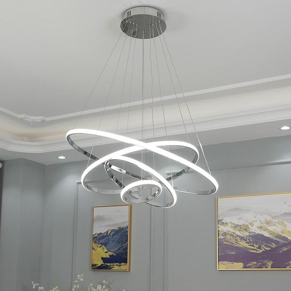 pendant lamps chrome plated modern led lights for dinning room living lampadario moderno lustre 3/2/1 circel rings lamp
pendant lamps chrome plated modern led lights for dinning room living lampadario moderno lustre 3/2/1 circel rings lamp