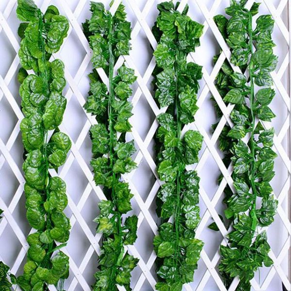 simulation plants green ivy leaf fake grape vine artificial flower string foliage leaves home wedding garden decoration decorative flowers &
simulation plants green ivy leaf fake grape vine artificial flower string foliage leaves home wedding garden decoration decorative flowers &