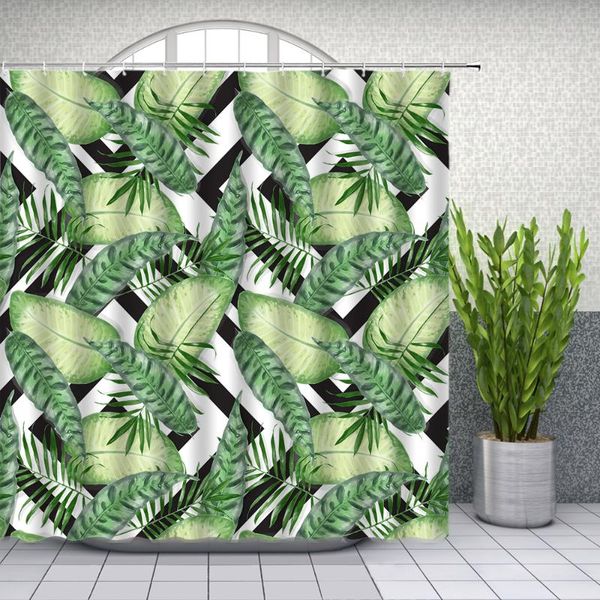 shower curtains green leaf black white geometric patterns plant leaves bath decor home bathtub waterproof polyester curtain set
shower curtains green leaf black white geometric patterns plant leaves bath decor home bathtub waterproof polyester curtain set