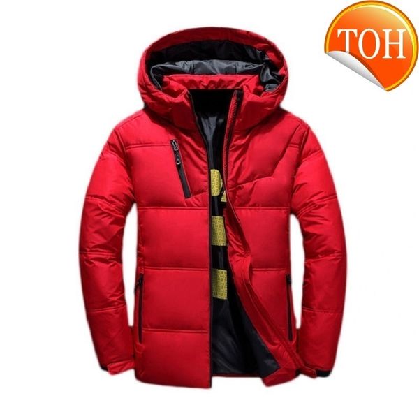 men's white duck down winter jacket hoodies windbreak parkas fashion outerwear thick warm jackets clothing, Black
men's white duck down winter jacket hoodies windbreak parkas fashion outerwear thick warm jackets clothing, Black