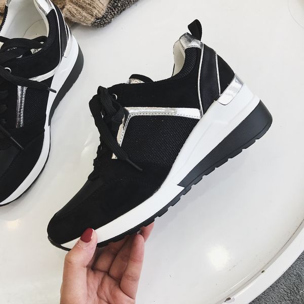 fashion wedge sneakers bling women shoes design spring elegant lace-up platform casual shoes vulcanize shoes for women 2021 mmm, Black;white
fashion wedge sneakers bling women shoes design spring elegant lace-up platform casual shoes vulcanize shoes for women 2021 mmm, Black;white