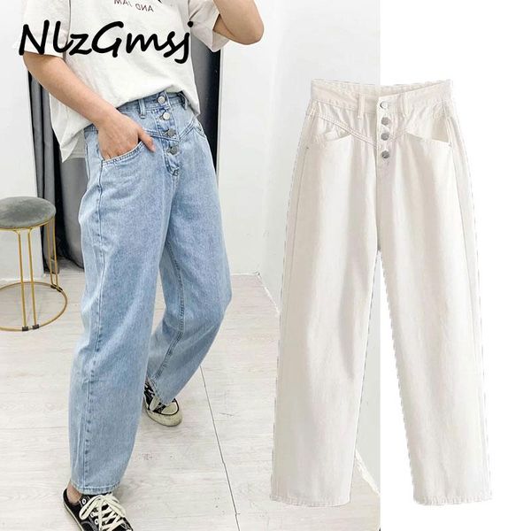 women's jeans nlzgmsj ins blogger high street vintage washed mom woman waist loose for women boyfriend, Blue
women's jeans nlzgmsj ins blogger high street vintage washed mom woman waist loose for women boyfriend, Blue