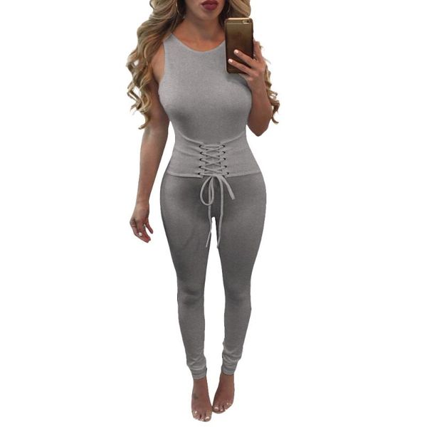 women's jumpsuits & rompers kuidfar arrive sleeveless open back fashion lace up slim bodycon skinny summer women jumpsuit, Black;white
women's jumpsuits & rompers kuidfar arrive sleeveless open back fashion lace up slim bodycon skinny summer women jumpsuit, Black;white