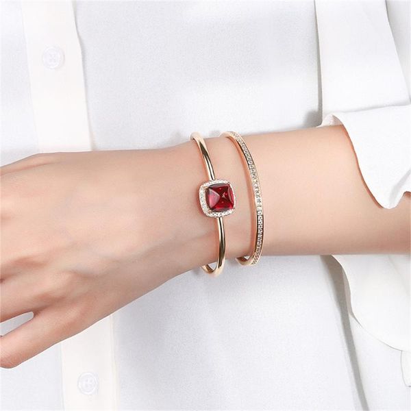 bangle korean classic imitation red and blue treasure sugar tower micro-inlaid color bracelet, Black
bangle korean classic imitation red and blue treasure sugar tower micro-inlaid color bracelet, Black