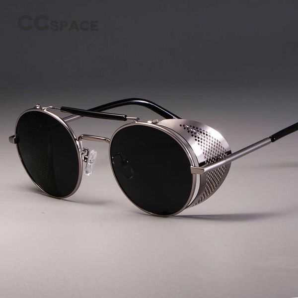 sunglasses retro round metal steampunk men women brand designer glasses shades uv protection, White;black
sunglasses retro round metal steampunk men women brand designer glasses shades uv protection, White;black