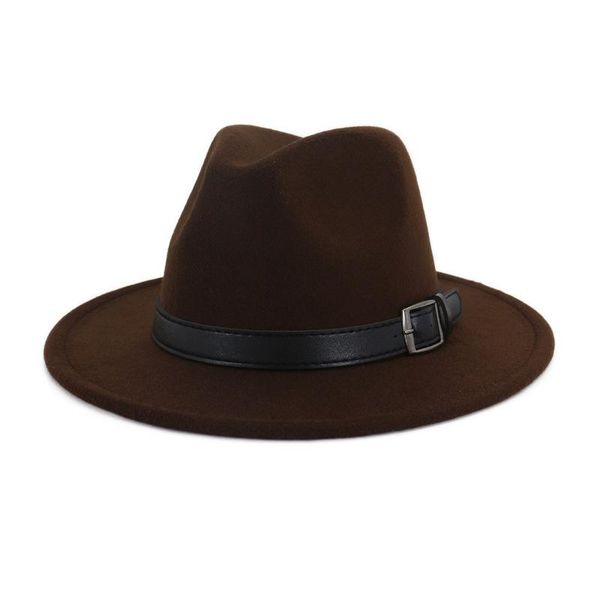 wide brim hats fedora hat men women black leather belt decoration felt wedding party bowler fashion jazz chapeau wholesale, Blue;gray
wide brim hats fedora hat men women black leather belt decoration felt wedding party bowler fashion jazz chapeau wholesale, Blue;gray