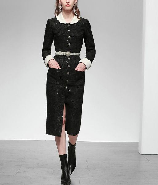women's wool & blends retro slim-fit tweed coat black waist mid-length woolen winter women elegant
women's wool & blends retro slim-fit tweed coat black waist mid-length woolen winter women elegant
