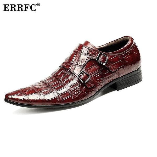 dress shoes errfc luxury black men pointed toe double buckle crocodile pattern business leisrue leather size 38-44
dress shoes errfc luxury black men pointed toe double buckle crocodile pattern business leisrue leather size 38-44