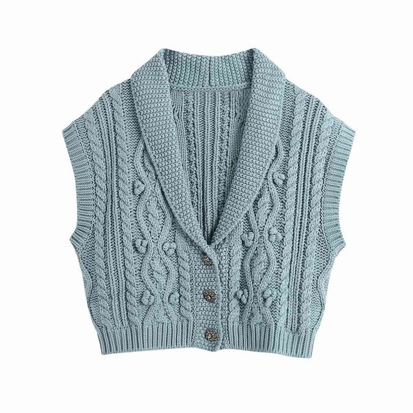 women knit cardigan vest gem buttons sleeveless cropped sweater casual fashion chic woman knitted 210420, White;black
women knit cardigan vest gem buttons sleeveless cropped sweater casual fashion chic woman knitted 210420, White;black