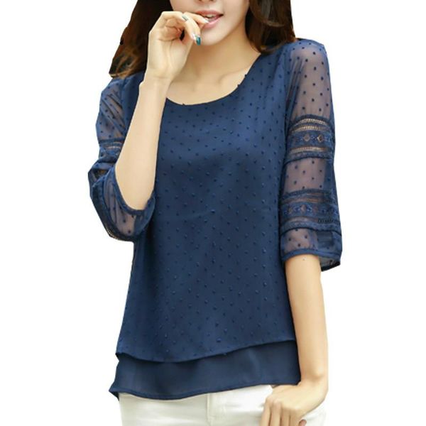 women's blouses & shirts women blusas lace half sleeve chiffon causal blusa chemise femme plus size 4xl clothes, White
women's blouses & shirts women blusas lace half sleeve chiffon causal blusa chemise femme plus size 4xl clothes, White
