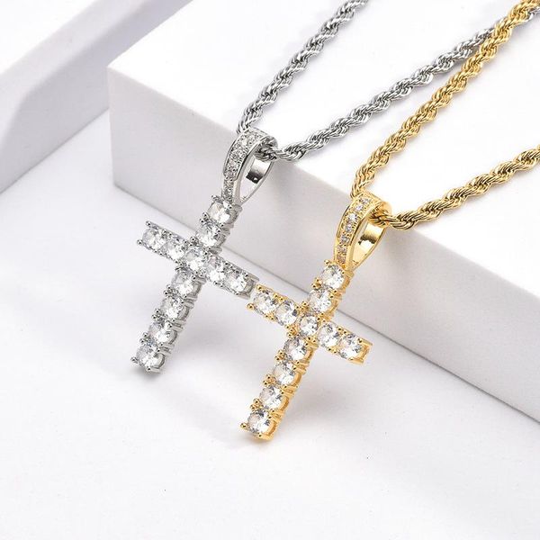 chains street fashion brand simple diamond cross necklace men and women wild retro hip hop pendant rap accessories, Silver
chains street fashion brand simple diamond cross necklace men and women wild retro hip hop pendant rap accessories, Silver