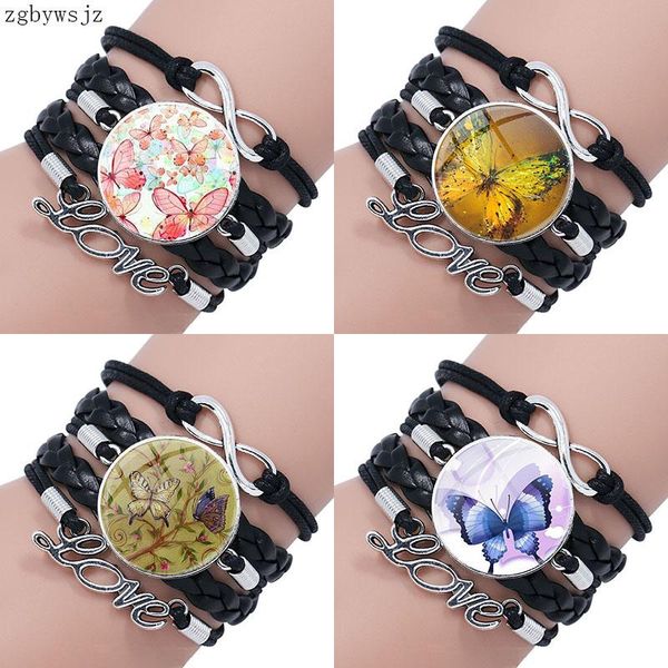 charm bracelets glass cabochon multilayer black leather bracelet bangle for women wholesale statement beaytufyk butterfly, Golden;silver
charm bracelets glass cabochon multilayer black leather bracelet bangle for women wholesale statement beaytufyk butterfly, Golden;silver