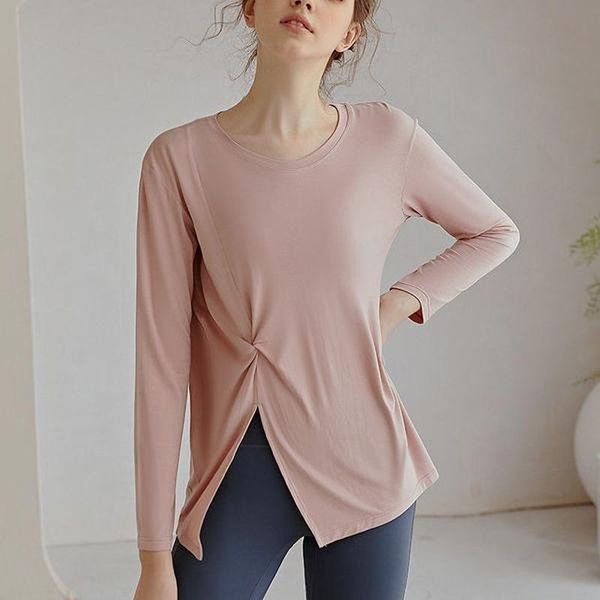 yoga outfit women blouses loose thin long-sleeved o-neck split quick-drying clothes sports t-shirts running training fitness
yoga outfit women blouses loose thin long-sleeved o-neck split quick-drying clothes sports t-shirts running training fitness