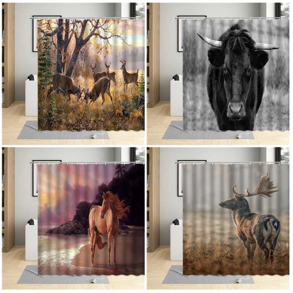 shower curtains wild animal curtain highland cattle cow horse elk autumn scenery pattern bathroom decoration polyester cloth set
shower curtains wild animal curtain highland cattle cow horse elk autumn scenery pattern bathroom decoration polyester cloth set