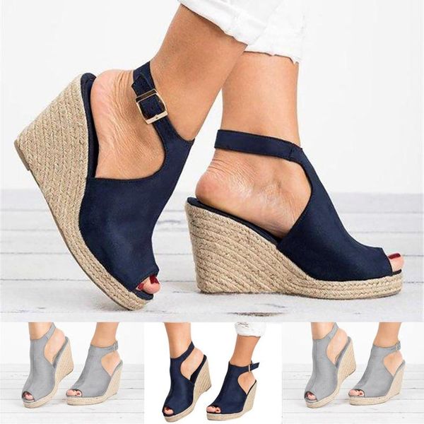 sandals women summer shoes ladies fashion solid wedges casual buckle strap roman female non-slip wedge, Black
sandals women summer shoes ladies fashion solid wedges casual buckle strap roman female non-slip wedge, Black
