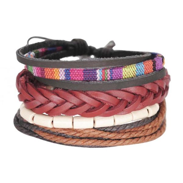charm bracelets original design leather bracelet set hand braided knot multi-color rope beads & bangles women men gifts, Golden;silver
charm bracelets original design leather bracelet set hand braided knot multi-color rope beads & bangles women men gifts, Golden;silver