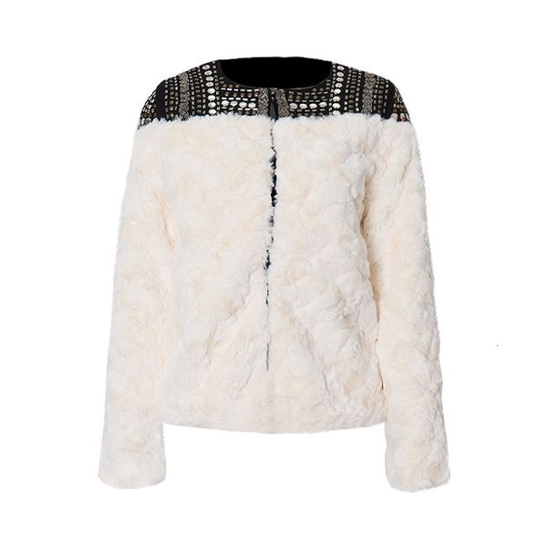 european and american street personality couture rivets leather of fake female contrast jacket, Black;brown
european and american street personality couture rivets leather of fake female contrast jacket, Black;brown