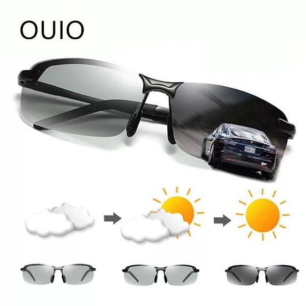 sunglasses change color pochromic men polarized chameleon glasses male sun day night vision driving eyewear gafas, White;black
sunglasses change color pochromic men polarized chameleon glasses male sun day night vision driving eyewear gafas, White;black
