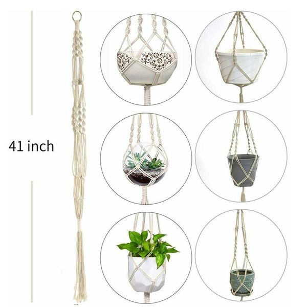 planters & pots 2pcs macrame plant hangers hanging planter basket flowerpot holder decorative indoor outdoor accent decoraions
planters & pots 2pcs macrame plant hangers hanging planter basket flowerpot holder decorative indoor outdoor accent decoraions