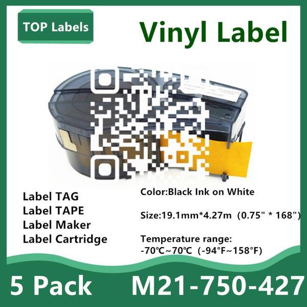 ink cartridges 5 pack vinyl label m21 750 427 labels maker tape bmp21-plus bmp21-lab control panels,electrical panels,datacom tag 19.1mm 4.9
ink cartridges 5 pack vinyl label m21 750 427 labels maker tape bmp21-plus bmp21-lab control panels,electrical panels,datacom tag 19.1mm 4.9