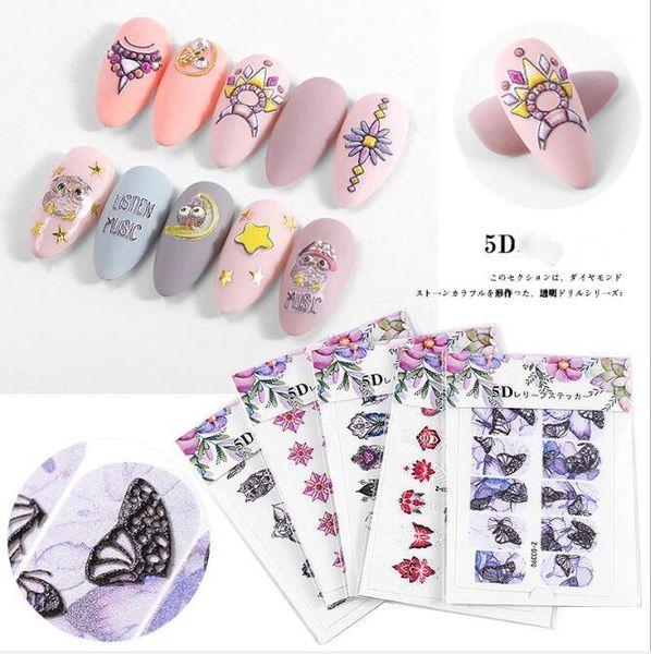 2021 5d embossed nail sticker decals engraved shell diamond animal flower manicure slider art decoration1, Black
2021 5d embossed nail sticker decals engraved shell diamond animal flower manicure slider art decoration1, Black
