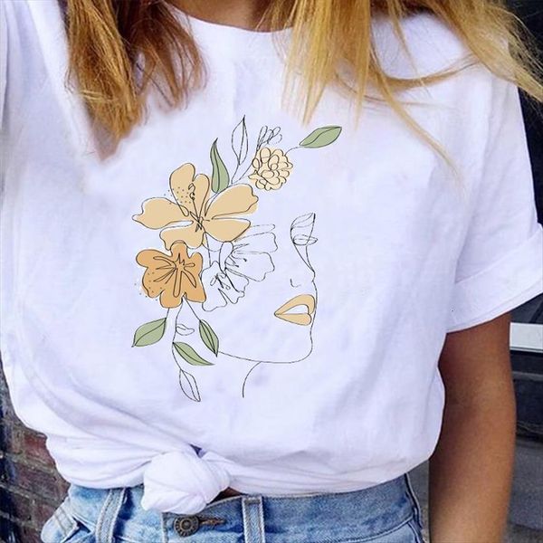 graphic beauty face cute fashion womens t shirt printing casual style 90s print female clothes tees, White
graphic beauty face cute fashion womens t shirt printing casual style 90s print female clothes tees, White