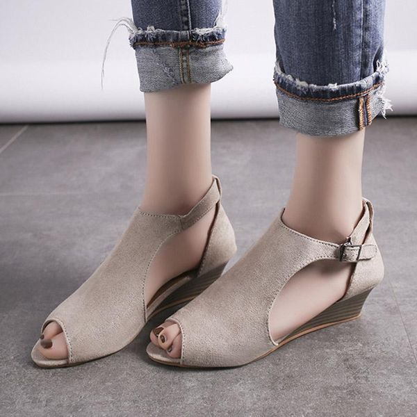 dress shoes big size 35-43 summer style woman sandals wedges open toe gladiator buckle boot sandal ladies sandalias 71c83, Black
dress shoes big size 35-43 summer style woman sandals wedges open toe gladiator buckle boot sandal ladies sandalias 71c83, Black