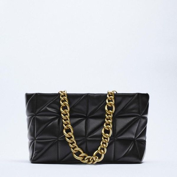 evening bags 2021 retro simple chain one shoulder fold pu leather fashion purses and handbags luxury designer