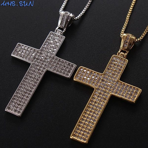 pendant necklaces mhs.sun fashion women zircon cross necklace luxury cz gold color chain for men choker religion jewelry 1pc, Silver
pendant necklaces mhs.sun fashion women zircon cross necklace luxury cz gold color chain for men choker religion jewelry 1pc, Silver