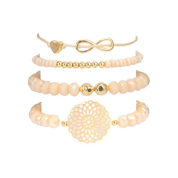 pcs/ set bohemian heart 8 characters hollow disc beads multilayer bracelet charm women fashion party jewelry gift bangle, Black
pcs/ set bohemian heart 8 characters hollow disc beads multilayer bracelet charm women fashion party jewelry gift bangle, Black